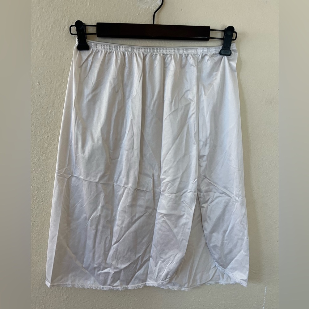 Elegant White Slip Skirt